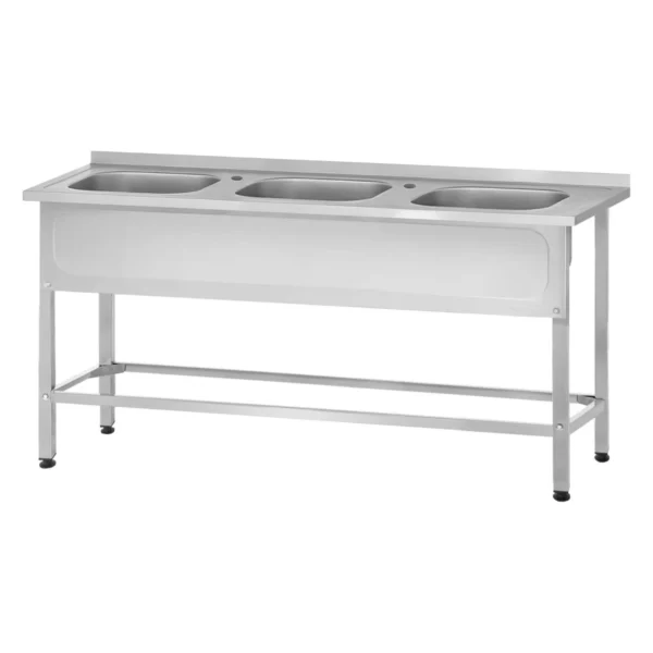 Ванна моечная ВМЦн 1500 «Norma Inox» м/о 400x400x250/3 (ножка профильная)