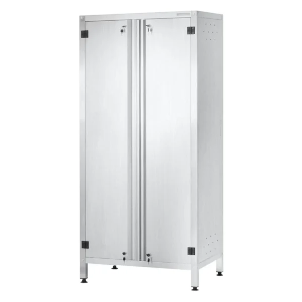 Шкаф кухонный ШЗКп 1800x1200x600 Profi Inox (двери распашные, 2 сплошные полки)