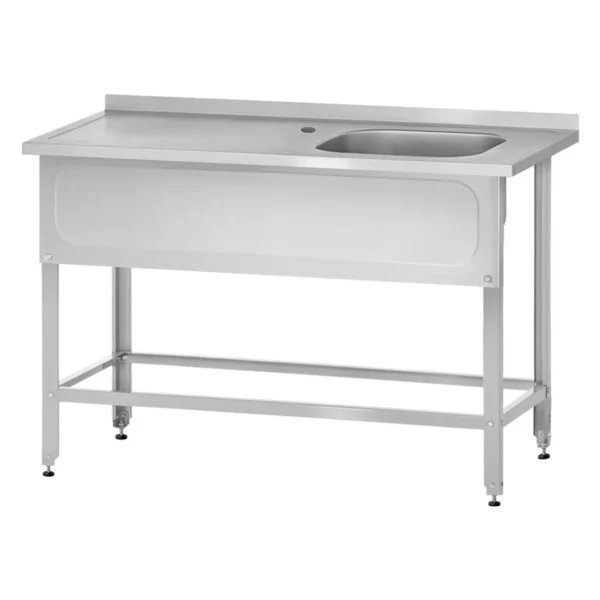 Ванна с рабочей поверхностью РПЦн 1000 «Norma Zn» м/о 400x400x250 (правая , ножка угловая)