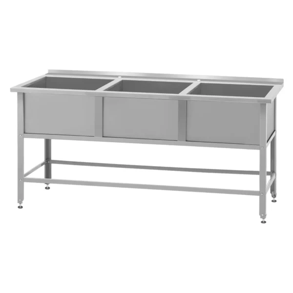 Ванна моечная ВМСб 530/3 «Base» с бортом