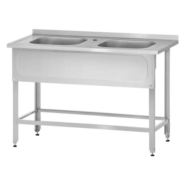 Ванна моечная ВМЦн 1200 «Norma Inox» м/о 400x400x250/2 (ножка угловая)