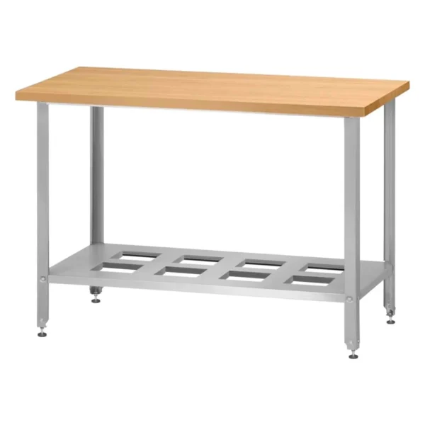 Стол кондитерский СПРн 1500x600 «Norma Ral» (полка-решетка, ножка угловая)