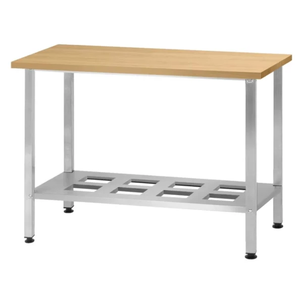 Стол кондитерский СПРн 1500x600 «Norma Ral» (полка-решетка, ножка профильная)