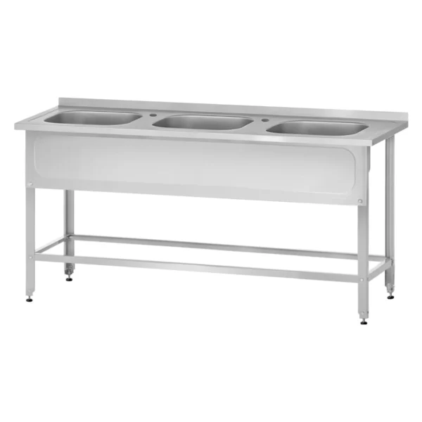 Ванна моечная ВМЦн 1500 «Norma Inox» м/о 400x500x250/3 (ножка угловая)